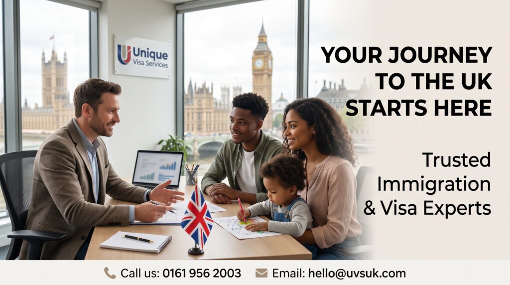 UK visa application services provided by Unique Visa Services